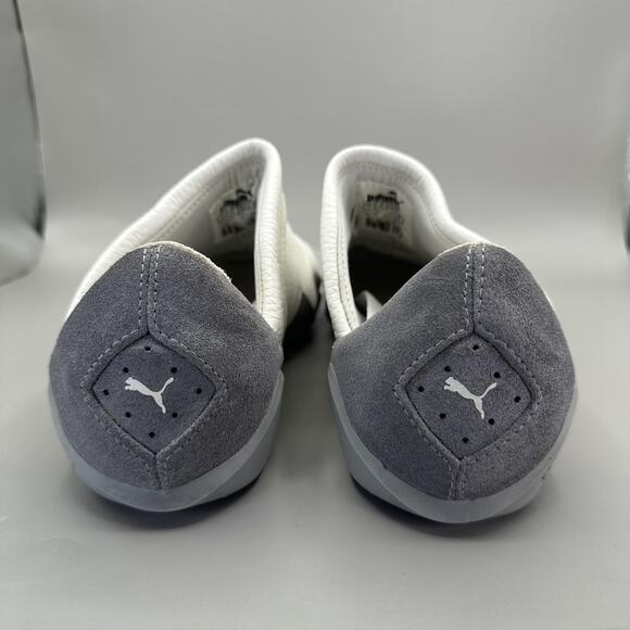 Puma Satori Mens Size 8 White Gray Leather Slip On Casual Sneakers *VERY RARE* - Picture 6 of 13